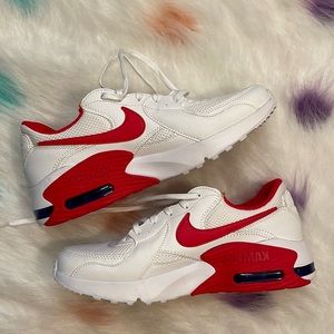 Nike Air Max Excee White Red Sneakers Size 11